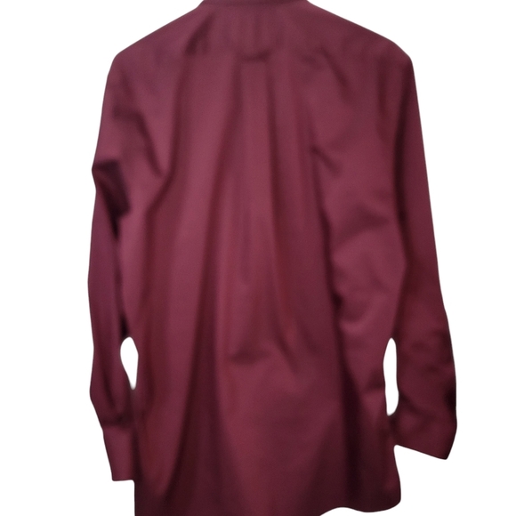 Izod button down long sleeve shirt classic fit strech men size 32/33 marron - Picture 4 of 5